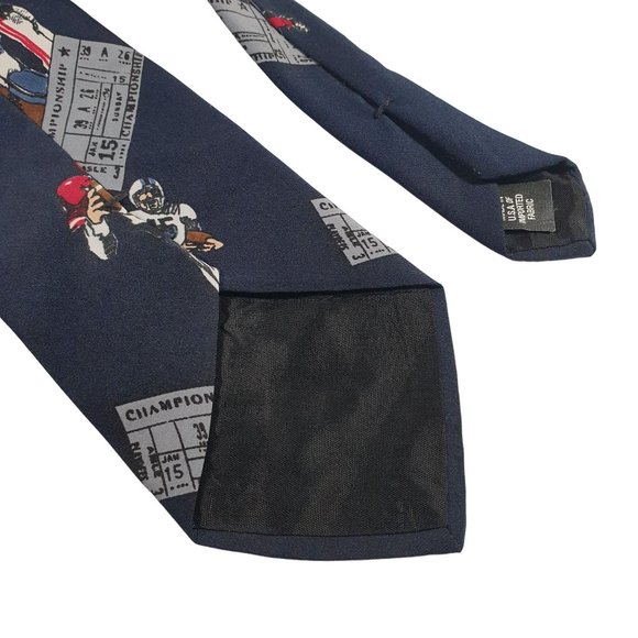 American Sports Touchdown Mens Necktie Tie Designer Accessory Work Dad Gift - Picture 6 of 6